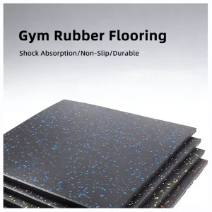 Sound Absorption Noise Reduction Eco-Friendly EPDM Rubber Anti-Bacterial Non-Slip Gym Flooring Tiles
