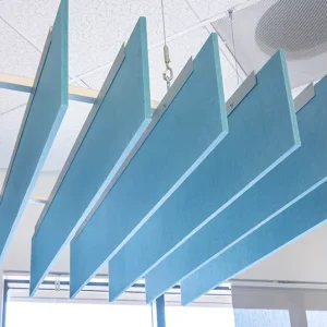 Sound Dampening PET Felt Acoustic Panels Hanging Polyester Acoustic Ceiling Baffles