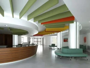 Sound Dampening PET Felt Acoustic Panels Hanging Polyester Acoustic Ceiling Baffles