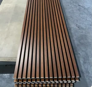 Sound Diffusion Wood Slat Acoustic Panels MDF Felt Backing for Auditorium Lecture Hall Conference Center Decoration
