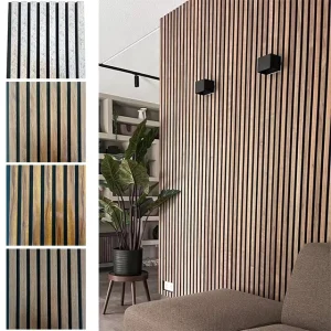 Sound Insulation Panels MDF Wooden Slats Acoustic Boards for Interior Walls Ceilings