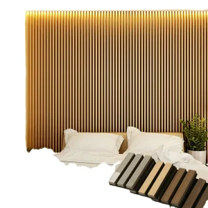 Sound Proof Wood Slat Wall Acoustic Panels Wooden Soundproof Slats Acoustic Panel