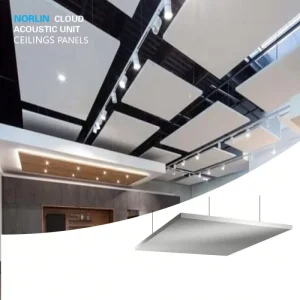 Soundproof Acoustic Cloud Acoustic Ceiling Panel With Hanging Acoustic Panels on Ceiling Easy to Install
