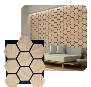 Soundproof Acoustic Foam Noise Absorber Studio Insulation Material Sound Panels 100% Polyester Acoustic Wall Panels for Bedroom