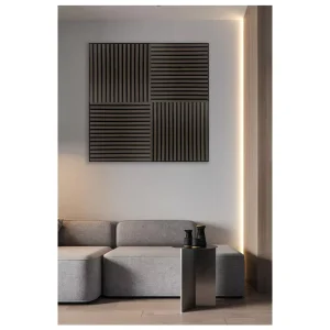 Soundproof Instock 600x600mm White Oak Wooden Wall Decors Panel Acoustic Panels