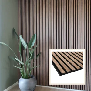 Soundproof Slats Wooden Veneer Acoustic Panel for Auditorium Hall