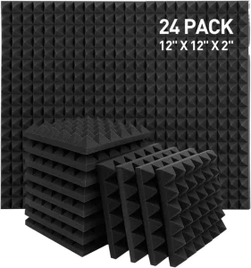 Soundproof Wall Panel Eco-Friendly Contemporary Design Pyramid-6 Model Polyurethane Foam Acoustic Panel 5 Year Warranty