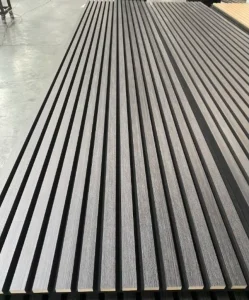 Soundproof Wall Panel Natural Veneer Wood Slats Soundproof Indoor Villa Soundproof Acoustic Panel