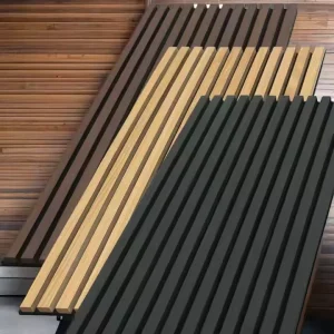 Soundproof Wall Panels 3D Wood Wood Slat Acoustic Panel