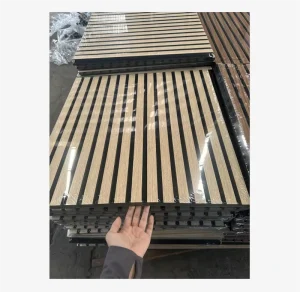 Soundproofing Wall Pet Acoustic Panel Slats Wood Veneer Panelling Wooden Veneer Akupanel Pannelli Fonoassorbenti