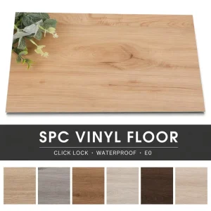 Spc Flooring Soundproof Spc Click Flooring for School Classroom Scratch Resistant 5Mm Thickness