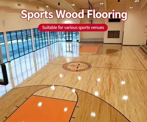 Special Maple Wood Sports Floor for Stage Indoor Badminton Gymnasium Basketball Court Non-slip Modern Minimalist
