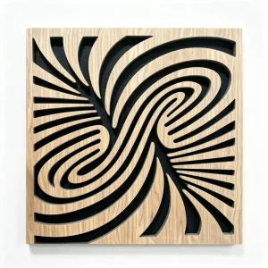 Special shaped Pattern Modern Acoustic Wall Panels High frequency Sound Absorption Suitable for Living Rooms Apartments Hotels