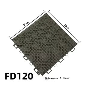 Interlocking Plastic Floor Tiles for Community Center Basketball Courts Anti-Slip Surface