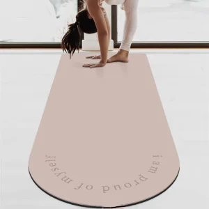 Sport Yoga Mat Non-Slip Natural Rubber Thick Gym Fitness Mat for Home Workout