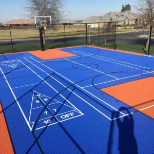 Sports Arena Flooring Fashionable Interlocking Tile Sport Court Roller Pickleball Flooring for Sale Beach Volleyball Court