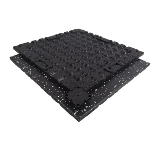 Sports EPDM Composite Rubber Flooring Mat Cushioned Wear-Resistant Flexible Anti-Slip Shock-Absorbing Interlocking Eco-Friendly