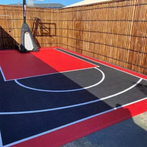 Sports Floor PP 16mm Thick Soft Flexible Eco-Friendly Outdoor Basketball Court Flooring with Shock Absorption Anti-Slip Surface