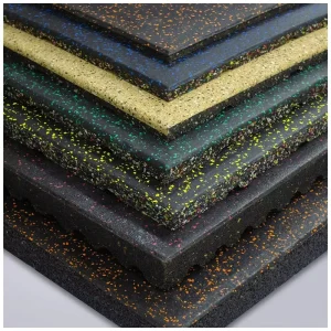 Sports Flooring Indoor Amusement Park Rubber Floor Tiles Shock Absorbing Eco Friendly Anti Bacterial for Fitness Centers