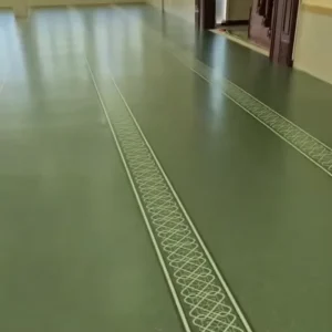 Sports Grounds Pitch Pattern Printed PVC Flooring Roll Covering Wear Resistant Anti Slip Hotel Use Custom Design Graphic Design
