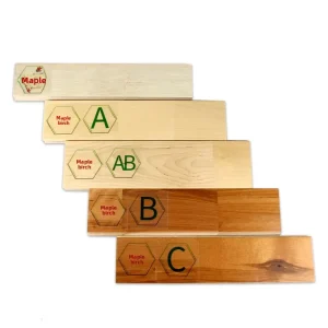 Sports Maple Wood Solid Flooring Indoor Basketball Hall Wear resistant Sports Field with Shock Absorption Eco Friendly Features