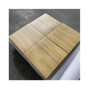 Sports Venue Rubber Floor Wood Grain GYM Rubber Flooring Tile for Gym