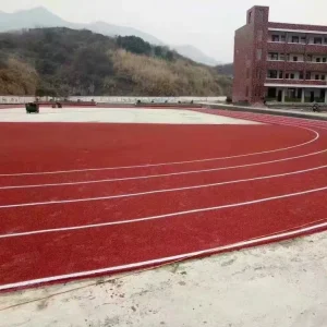 Spray Coat Rubber Running Track Flooring with SBR EPDM Granules