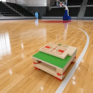 Sprung Hardwood Sports Flooring for Basketball Court Recreation Center and School Gym