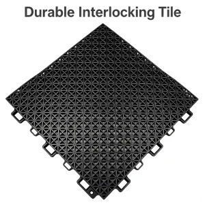 Square Buckle Mini Grid PP Floor Tiles Wear Resistant for Indoor Futsal Badminton & Senior Parks