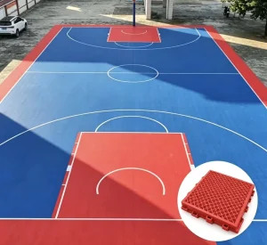 Square Buckle Mini-Grid PP Waterproof Interlocking Floor Tiles for Kindergartens, Parks, and Indoor Futsal Playgrounds