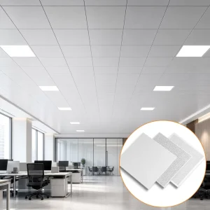 Square Perforated Aluminum Ceiling Panel Acoustic Metal Ceiling Tile for Office