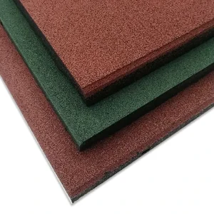 Square Splicing Rubber Floor Tiles No Gap Stable Connection Waterproof for Apartment Compound