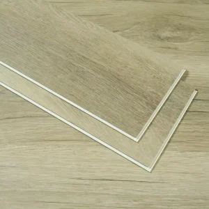 Stable SPC Flooring, Indoor Fireproof Interlocking Design, Waterproof Wear-Resistant Wood Finish