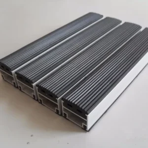 Stain-Resistant Outdoor Aluminum Entrance Matting System, Cut to Size, Office Use