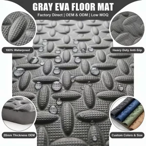 Stair-Step EVA Interlocking Floor Mats Non-Slip Anti-Slip Waterproof Foam Tread Tiles for Indoor Staircases