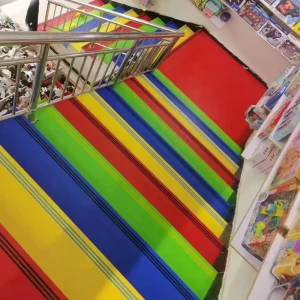 Stair Tread Mats Kindergarten Hospital School Hotel Anti slip Strips Vinyl Roll Flooring Self Adhesive Waterproof