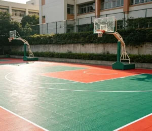 Standard Half Basketball Court Full Package Portable Eco Friendly Durable Outdoor Indoor Complete Sports Construction Solution