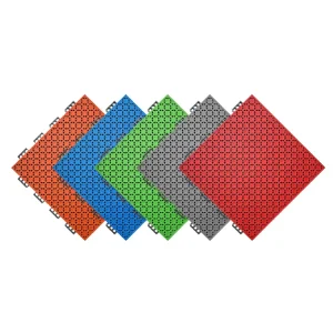 Standard Size 3*3 Blue Dark Grey Eco Friendly PP Outdoor Basketball Court Floor Tiles Easy Installation Customizable Colors