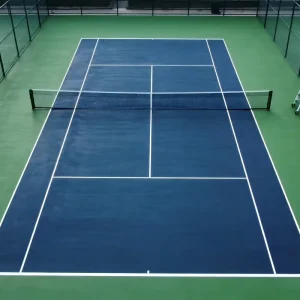 Standard Tennis Court Complete System Acrylic Surface Paint Permanent Tennis Posts Durable Net Line Paint