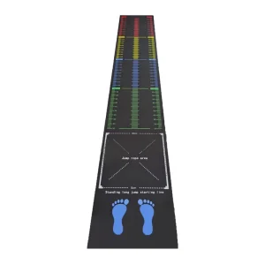 Standing Long Jump Training Pad, Rubber Anti-Skid Sports Floor Mat for Home Gym