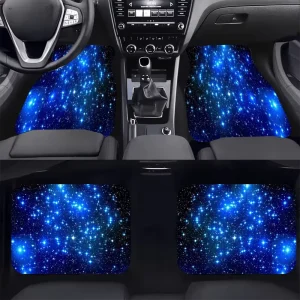 Starry Sky Pattern Car Floor Mats Anti Slip Durable Universal Driver Side Car Foot Mats