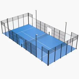 Steel Paddle Tennis Padel Court Flooring with Powder Coat and Hot Dip Galvanized Finish Easy Installation