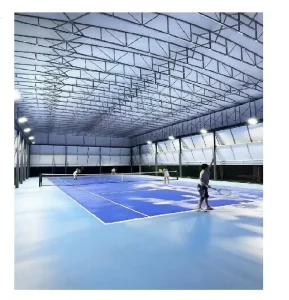 Steel Structure Electric Movable Folding Sliding Push Pull Tent Sport Court Badminton Stadium Roof Tent Padel Court Roof