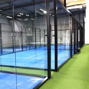 Steel Tennis Portable Super Panoramic 12mm Fiberglass Equipment Single Flooring Cover Racket Bags Ball Mobile Padel Court