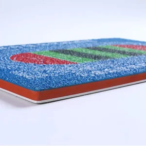 Strong Adhesion Rubber Court Flooring with Custom Thickness Color and Weather Resistance Mixed type Self tying Runway
