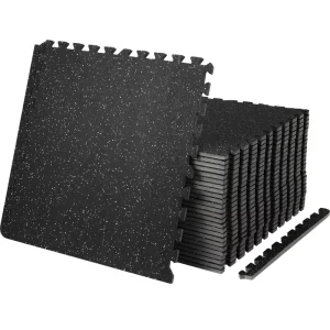 Studio Workout Non-Slip Rubber Gym Floor Mat 24in 0.56in 14mm Home and Commercial Gym Flooring