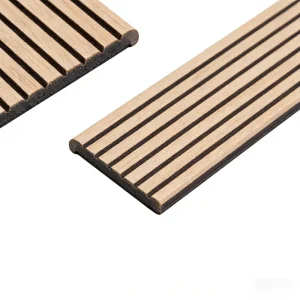 Stylish Eco Friendly Decorative 3D Acoustic Wood Wall Panels Class Superior Sound Absorption for Modern Living Room Office
