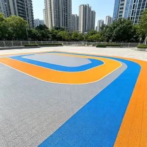 Sun-Resistant Suspended Floor Tiles Modular Interlocking Sports Flooring for Community