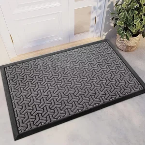 Super Absorbent Polyester Indoor Outdoor Welcome Entrance Doormat for Hotel and Home
