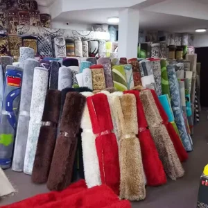 Super Soft Indoor Fluffy Rugs Home Decor Nursery Rugs Solid Color Modern Dot Backing Kids Floor Mats